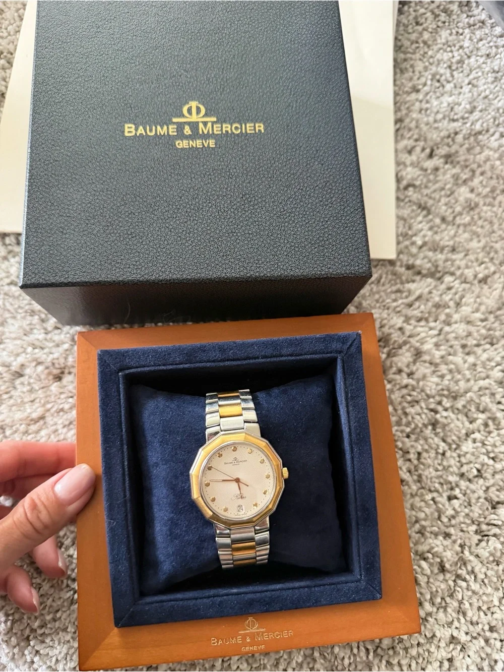 Baume & Mercier Men's Two-Tone Gold and Silver Watch